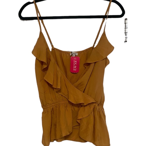 NWT Ruffle Love Cami - Mustard Yellow - Medium - Picture 1 of 3